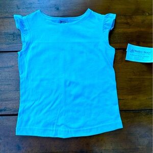 NWT Bailey Boys cap sleeve turquoise knit shirt. Size 3T